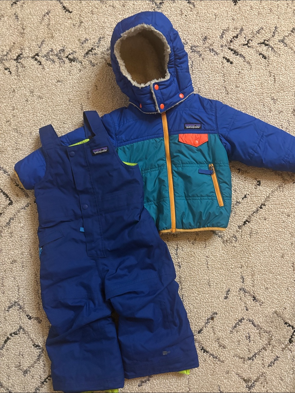 Patagonia Kids Jacket and Bibs/ snowsuit (2T)